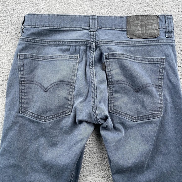 Levis 511 Jeans Mens 31x32 Gray Slim Fit Stretch Denim Pants Casual 30x30 - Picture 7 of 11